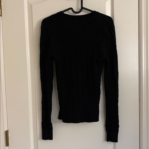Lacoste Classic 100% Cotton Knit Black Sweater - Picture 9 of 9